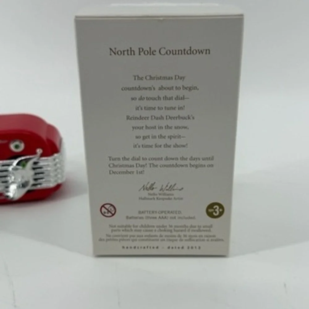 Hallmark Keepsake 2012 North Pole Countdown Magic Ornament‎ Light Sound Motion